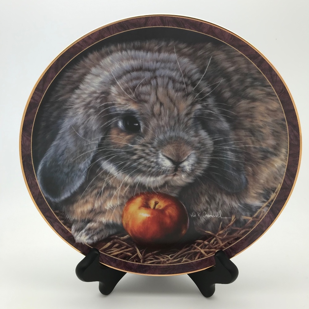 Bradford Exchange Bunny Tales Plate "Apple Dumplin